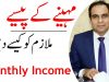 Monthly Income For Employee, NOWADAYS | Qasim Ali Shah